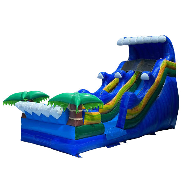 Tidal Wave Racer Inflatable 18'H Tidal Wave Slide Wet n Dry – Eagle Bounce
