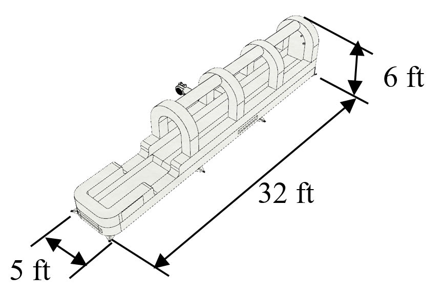 Single Lane Rainbow Slip n Splash – Eagle Bounce